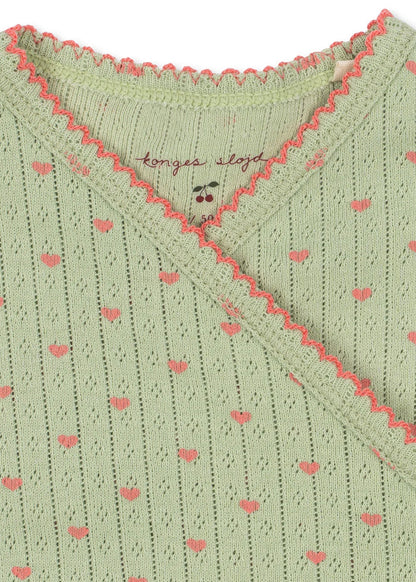 Konges Slojd - Minnie Newborn Onesie in Coeur Lint