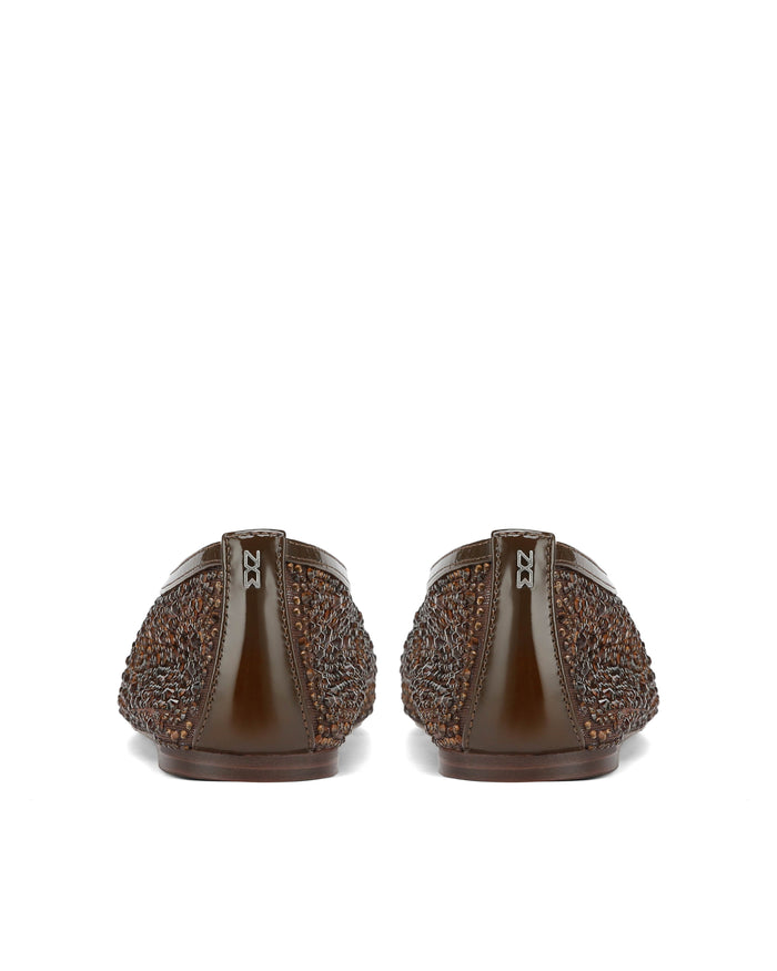 Lane Brown Diamond Mesh - back view