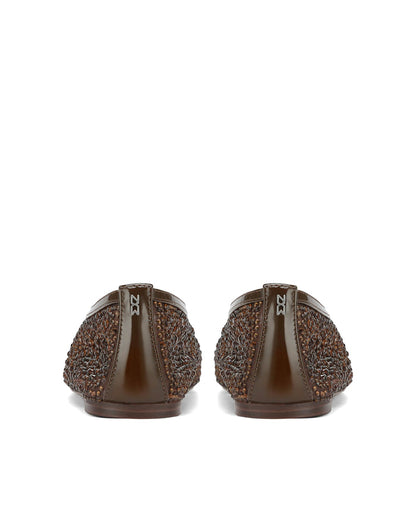 Lane Brown Diamond Mesh - back view
