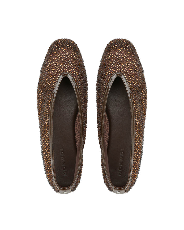 Lane Brown Diamond Mesh - top view