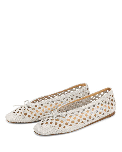 Leni Weave Grey Leather
