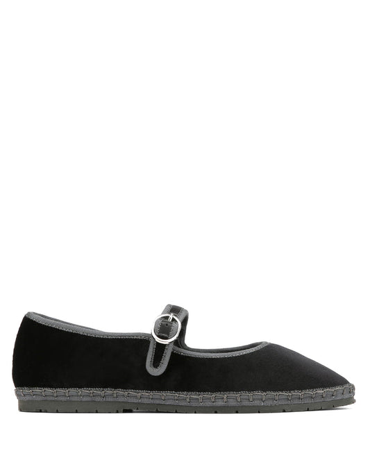 Mel Black/Grey Velvet