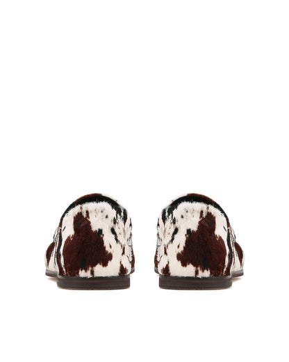 Mica Brown Cow Print