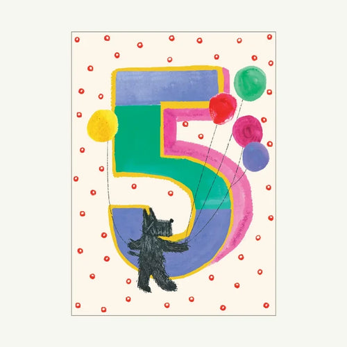 Mr.Boddington's Studio - Scottie is Five Birthday Card