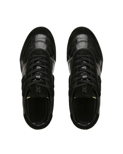 Mystic 3 Black Croc/Suede