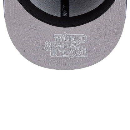 New Era LA Dodgers MLB Hidden Hit Dark Blue 59FIFTY Fitted Cap