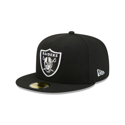 NEW ERA Las Vegas Raiders NFL Official Team Colours Black 59FIFTY Fitted Cap