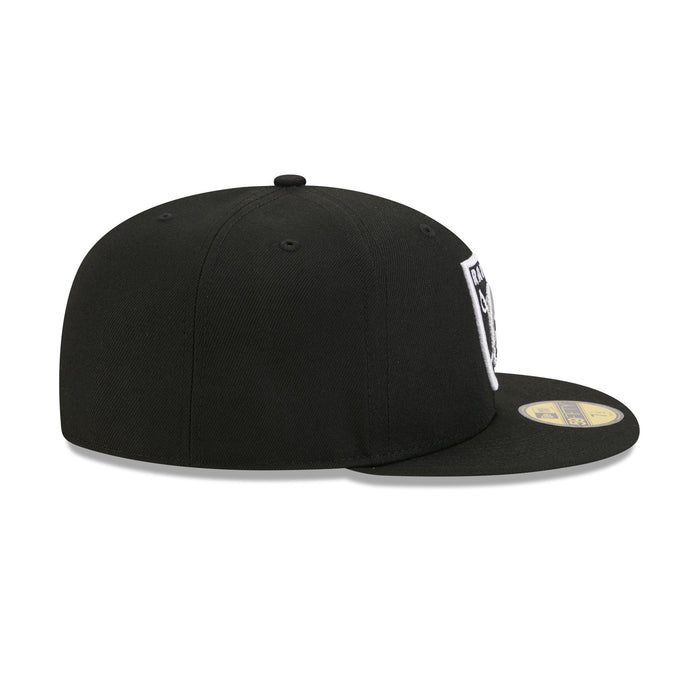 NEW ERA Las Vegas Raiders NFL Official Team Colours Black 59FIFTY Fitted Cap