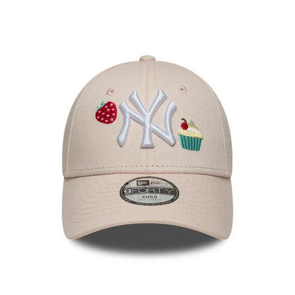 NEW ERA New York Yankees Child MLB Food Icon Pastel Pink 9FORTY Adjustable Cap