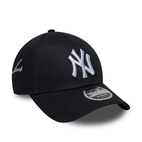 NEW ERA New York Yankees MLB Side Script Navy 9FORTY M-Crown Adjustable Cap