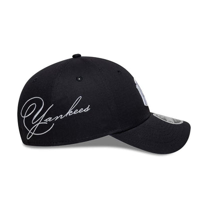 NEW ERA New York Yankees MLB Side Script Navy 9FORTY M-Crown Adjustable Cap