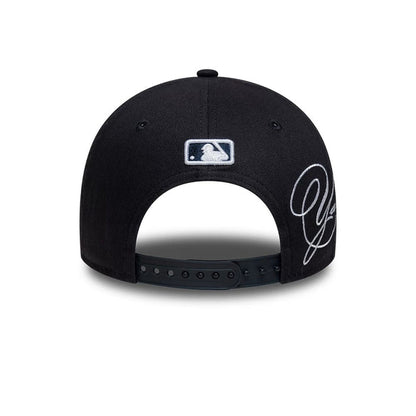 NEW ERA New York Yankees MLB Side Script Navy 9FORTY M-Crown Adjustable Cap