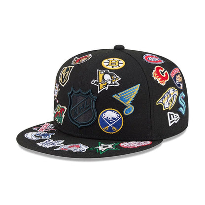 New Era NHL All Over Black 59FIFTY Fitted Cap
