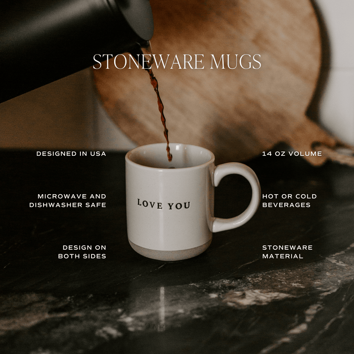 ORANGE LEAVES STONEWARE MUG