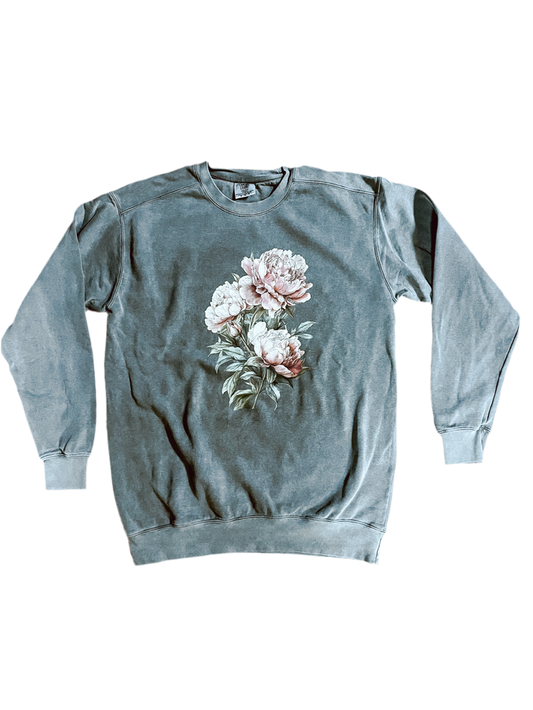 Pink Peonies Sweatshirt