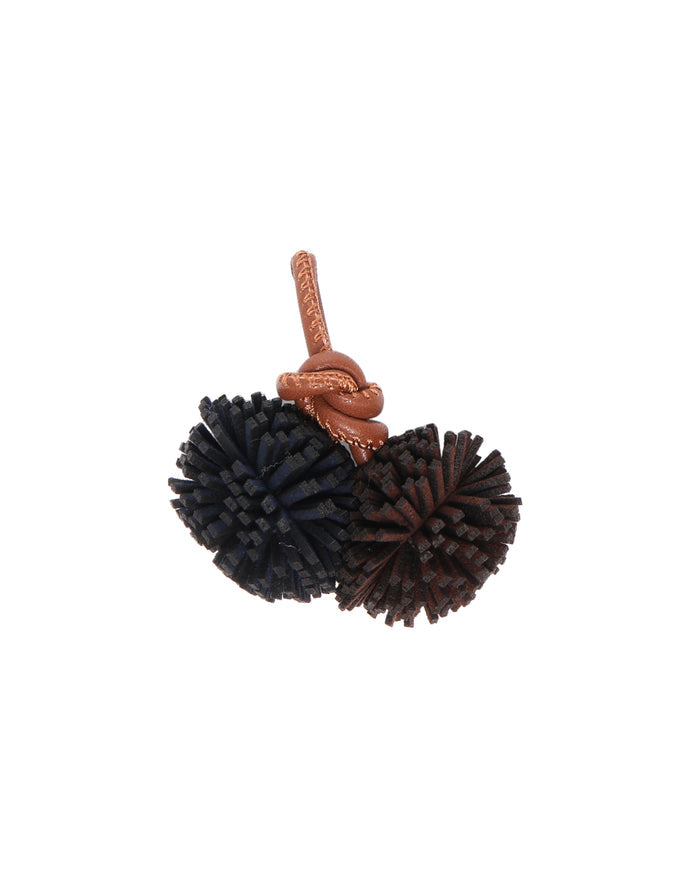 Pretty Pompom Navy/Brown