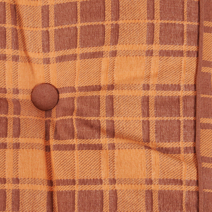 Primitives by Kathy - Orange Tartan Floor Pillow