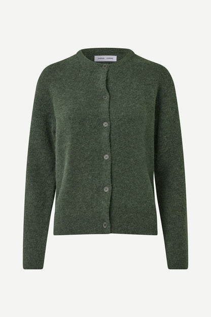 Samsoe – Nor Short Cardigan in Forest Night