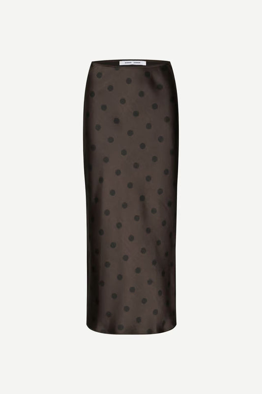 Samsoe Samsoe – Saagneta Long Skirt in Mulch Dot