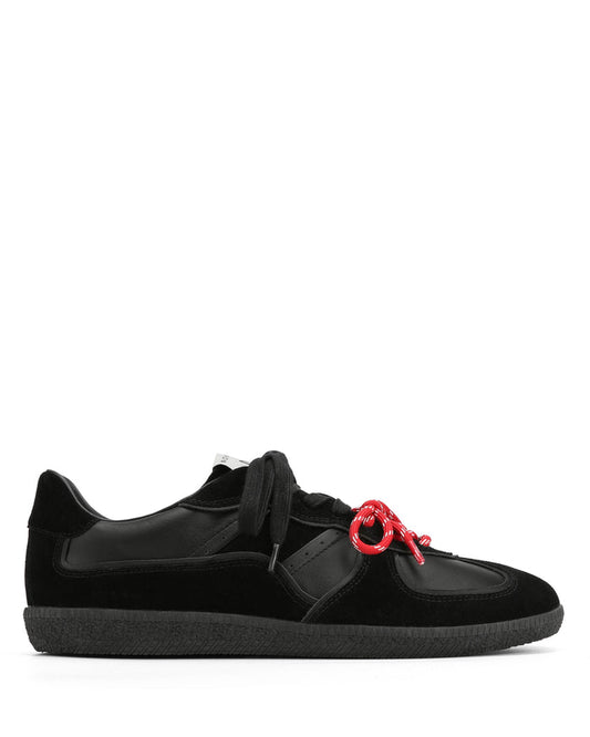 September-M Double Black Suede/Leather
