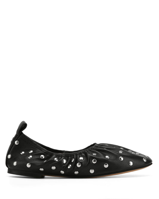 Sonia Black Studded Leather