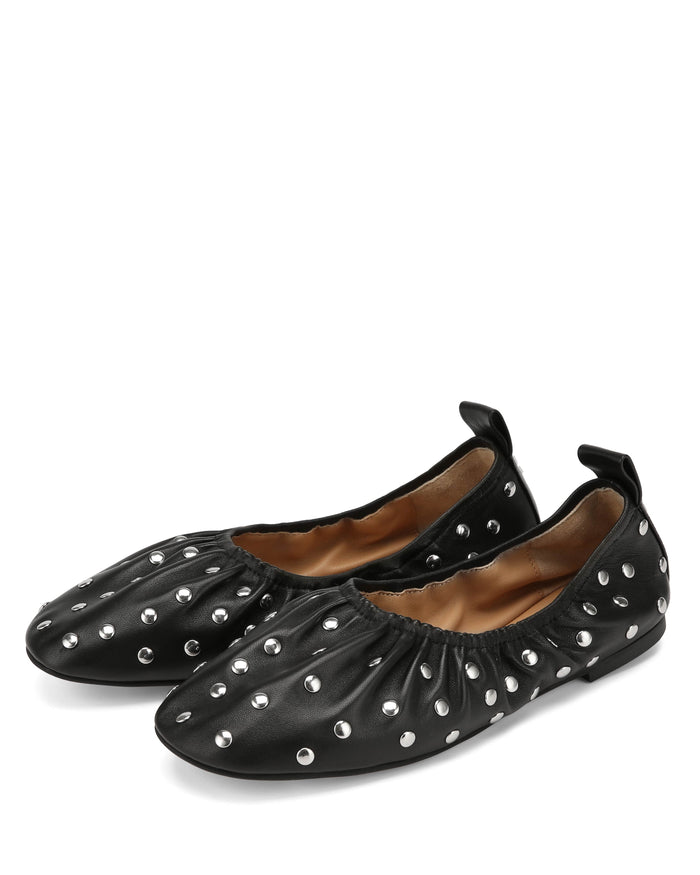 Sonia Black Studded Leather