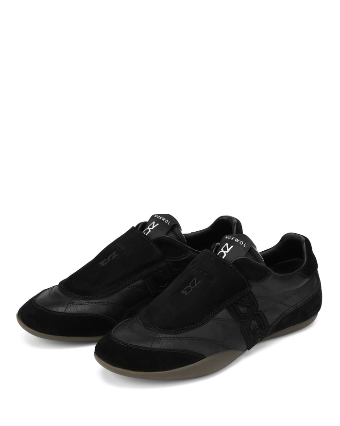 Sport Chic Black Leather/Suede