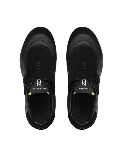 Sport Chic Black Leather/Suede
