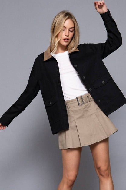 TWILL AND CORDUROY WORK JACKET