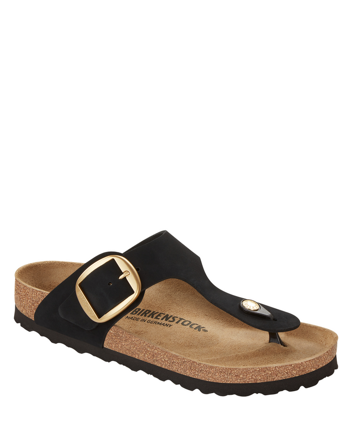 W Gizeh Big Buckle Black Nubuck 1024019