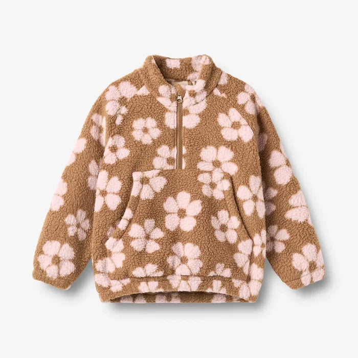 WHEAT – Moon Fleece Anorak in Warm Hazel Flowers